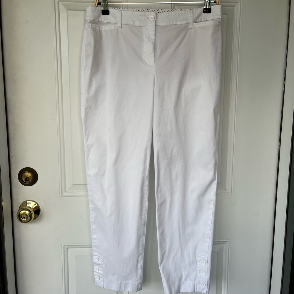 Talbots White Cropped Pants